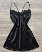 Black silk net cami