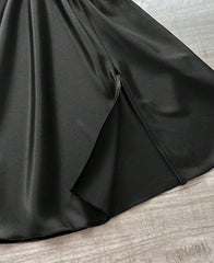 Black silk net cami