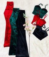 Hooded top, trouser(red )