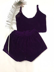 Purple Velvet Camsiole
