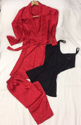 Black Cami Pajama Gown Set