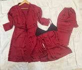 Silk gown, cami,trouser
