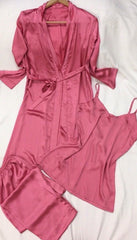 Pink Gown, Trouser and Cami