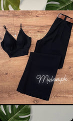Black top cami trouser