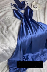 Blue silk cami
