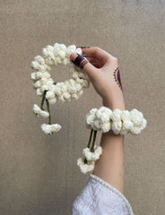 White gajree single Available in free size for both girls or ladies