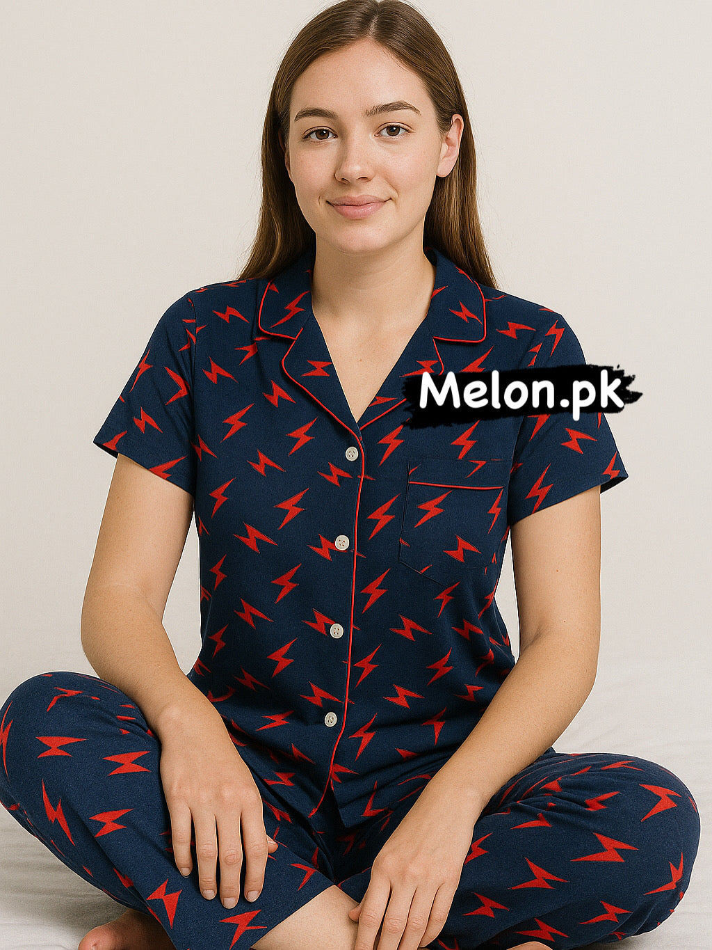 Shirt half sleeve with trouser