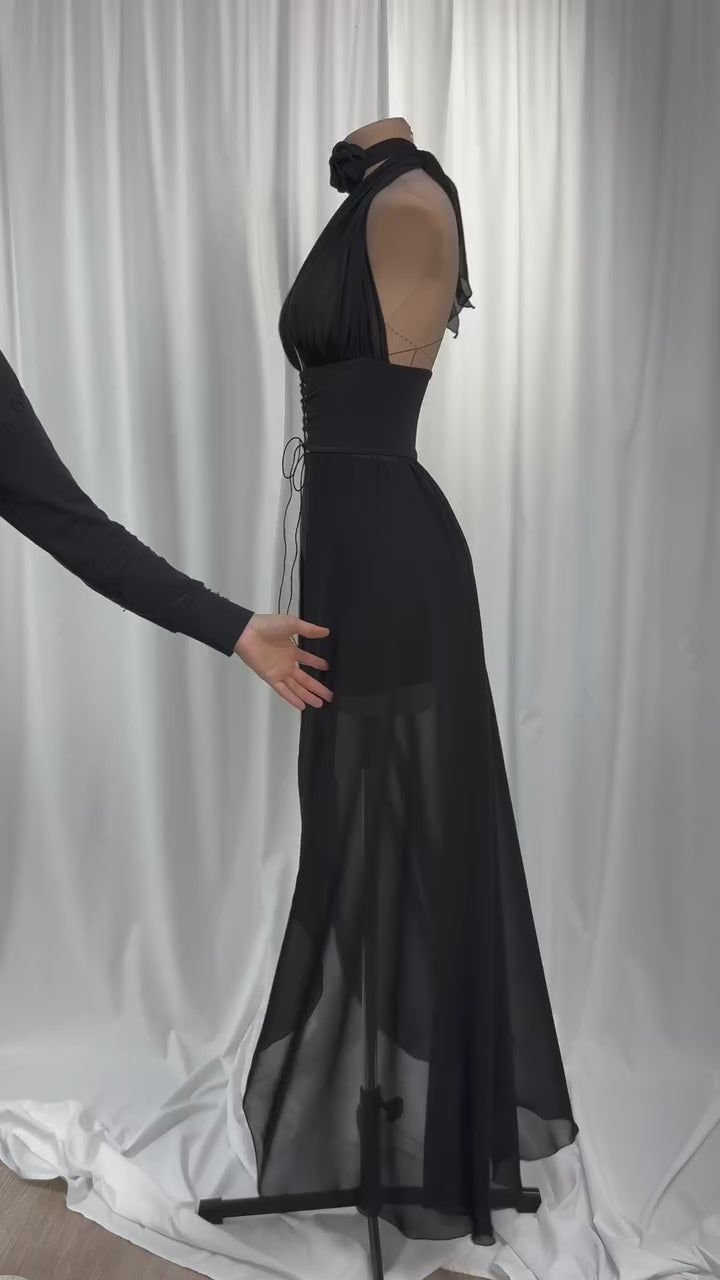 long silk cami