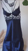 ( Silk blue padded long cami)