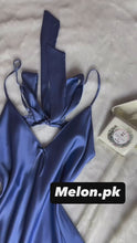 Load and play video in Gallery viewer, Blue silk cami
