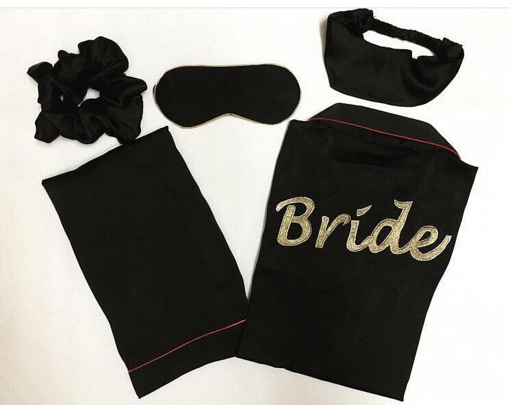 HEAVY BLACK BRIDAL SET