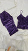 Velvet crop trouser