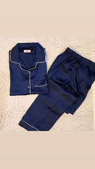 Blue silk