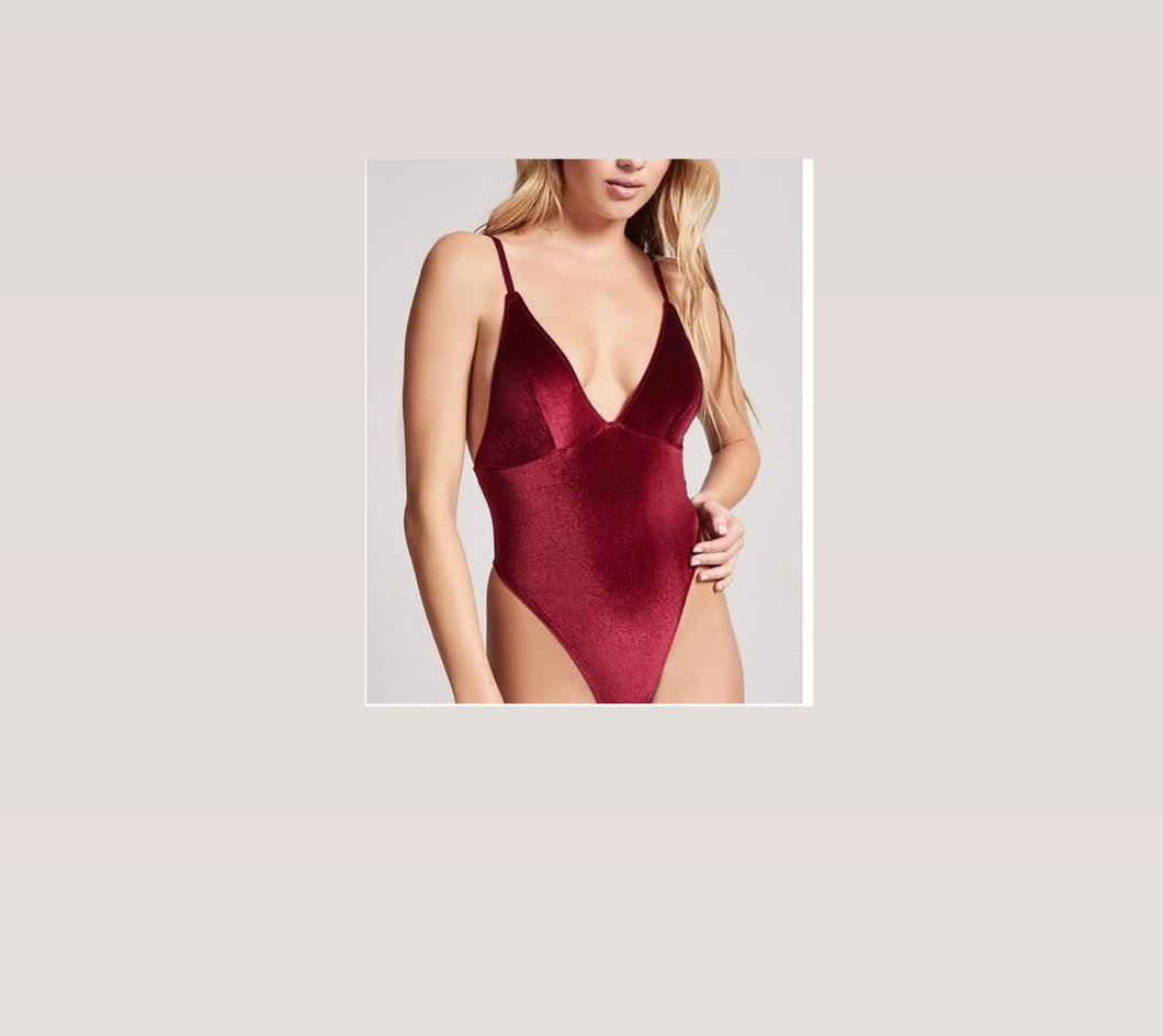 Body suit Maroon