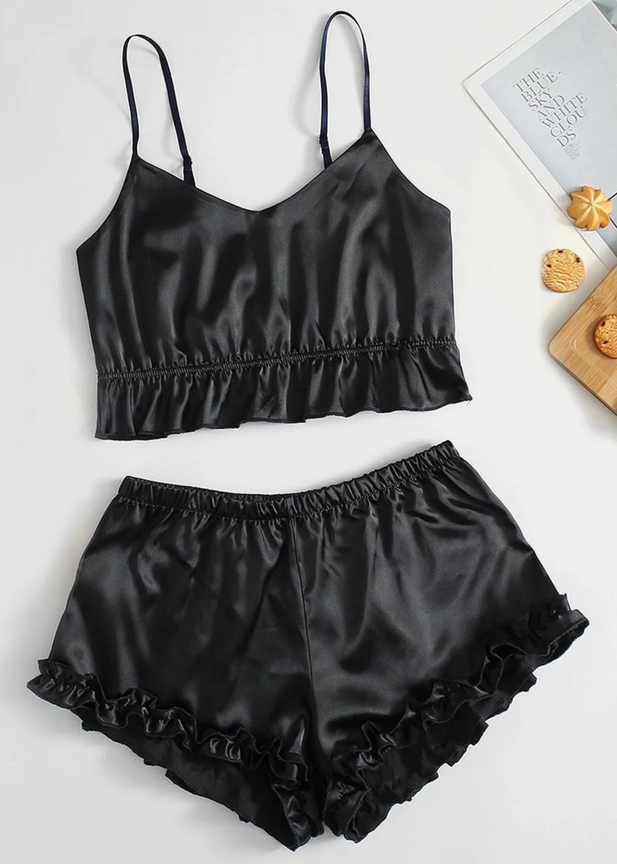 Black cami stripes