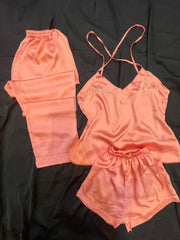 silk cami shorts trouser