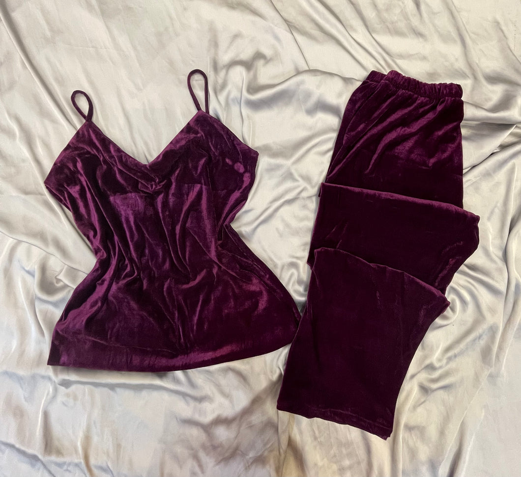 Velvet cami trouser